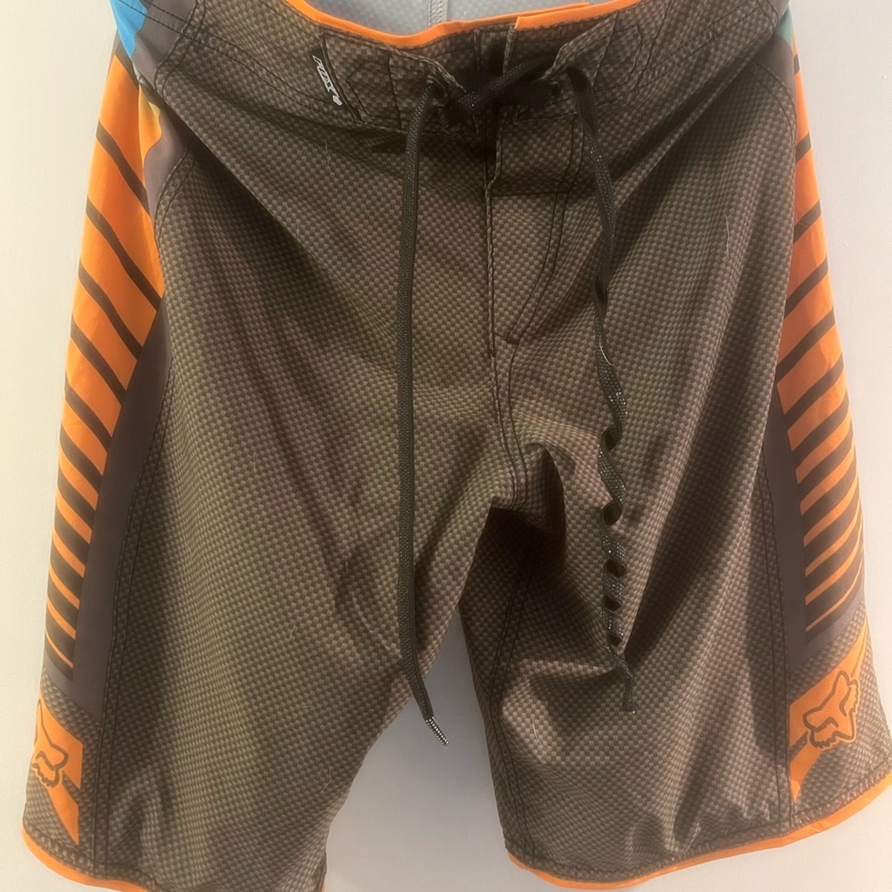 Fox Men's Brown and Orange Board Shorts